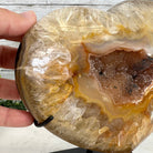 Polished Agate Heart-Shaped Geode on a Metal Stand, 4.7 lbs & 6.8" Tall, Model #5468-0013 by Brazil Gems - Brazil GemsBrazil GemsPolished Agate Heart-Shaped Geode on a Metal Stand, 4.7 lbs & 6.8" Tall, Model #5468-0013 by Brazil GemsHearts5468-0013