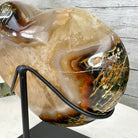 Polished Agate Heart-Shaped Geode on a Metal Stand, 4.7 lbs & 6.8" Tall, Model #5468-0013 by Brazil Gems - Brazil GemsBrazil GemsPolished Agate Heart-Shaped Geode on a Metal Stand, 4.7 lbs & 6.8" Tall, Model #5468-0013 by Brazil GemsHearts5468-0013