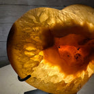 Polished Agate Heart-Shaped Geode on a Metal Stand, 4.7 lbs & 6.8" Tall, Model #5468-0013 by Brazil Gems - Brazil GemsBrazil GemsPolished Agate Heart-Shaped Geode on a Metal Stand, 4.7 lbs & 6.8" Tall, Model #5468-0013 by Brazil GemsHearts5468-0013