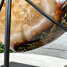 Polished Agate Heart-Shaped Geode on a Metal Stand, 4.7 lbs & 6.8" Tall, Model #5468-0013 by Brazil Gems - Brazil GemsBrazil GemsPolished Agate Heart-Shaped Geode on a Metal Stand, 4.7 lbs & 6.8" Tall, Model #5468-0013 by Brazil GemsHearts5468-0013