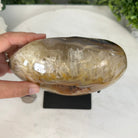 Polished Agate Heart-Shaped Geode on a Metal Stand, 4.7 lbs & 6.8" Tall, Model #5468-0013 by Brazil Gems - Brazil GemsBrazil GemsPolished Agate Heart-Shaped Geode on a Metal Stand, 4.7 lbs & 6.8" Tall, Model #5468-0013 by Brazil GemsHearts5468-0013