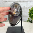 Polished Agate Heart-Shaped Geode on a Metal Stand, 5.4 lbs & 6.75" Tall, Model #5468-0014 by Brazil Gems - Brazil GemsBrazil GemsPolished Agate Heart-Shaped Geode on a Metal Stand, 5.4 lbs & 6.75" Tall, Model #5468-0014 by Brazil GemsHearts5468-0014