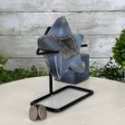 Polished Agate Star on a Metal Stand, 1.7 lbs & 6.6" Tall #5273-0007 - Brazil GemsBrazil GemsPolished Agate Star on a Metal Stand, 1.7 lbs & 6.6" Tall #5273-0007Stars5273-0007