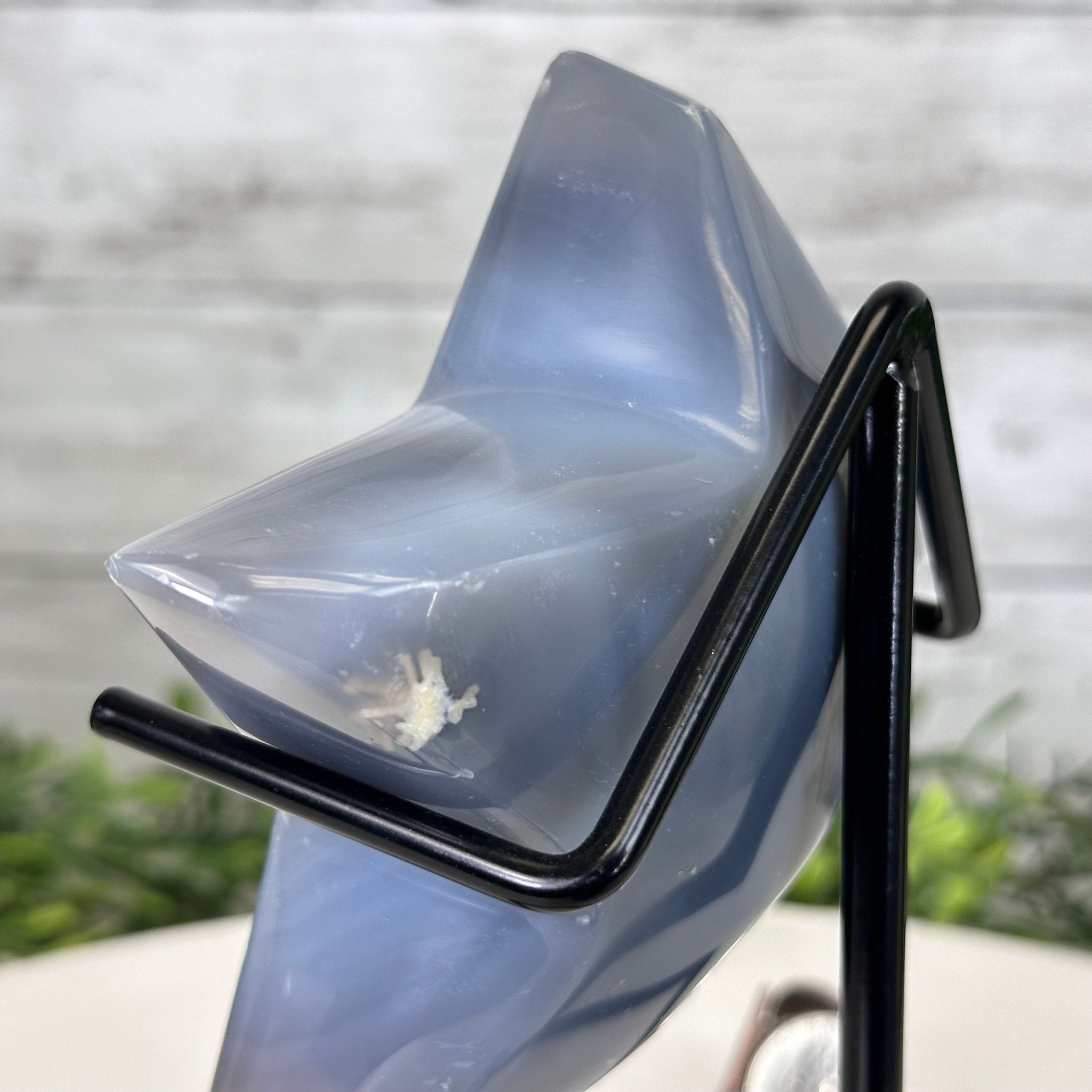 Polished Agate Star on a Metal Stand, 1.7 lbs & 6.6" Tall #5273-0007 - Brazil GemsBrazil GemsPolished Agate Star on a Metal Stand, 1.7 lbs & 6.6" Tall #5273-0007Stars5273-0007