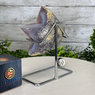 Polished Agate Star on a Metal Stand, 2.1 lbs & 7.2" Tall #5273-0011 - Brazil GemsBrazil GemsPolished Agate Star on a Metal Stand, 2.1 lbs & 7.2" Tall #5273-0011Stars5273-0011