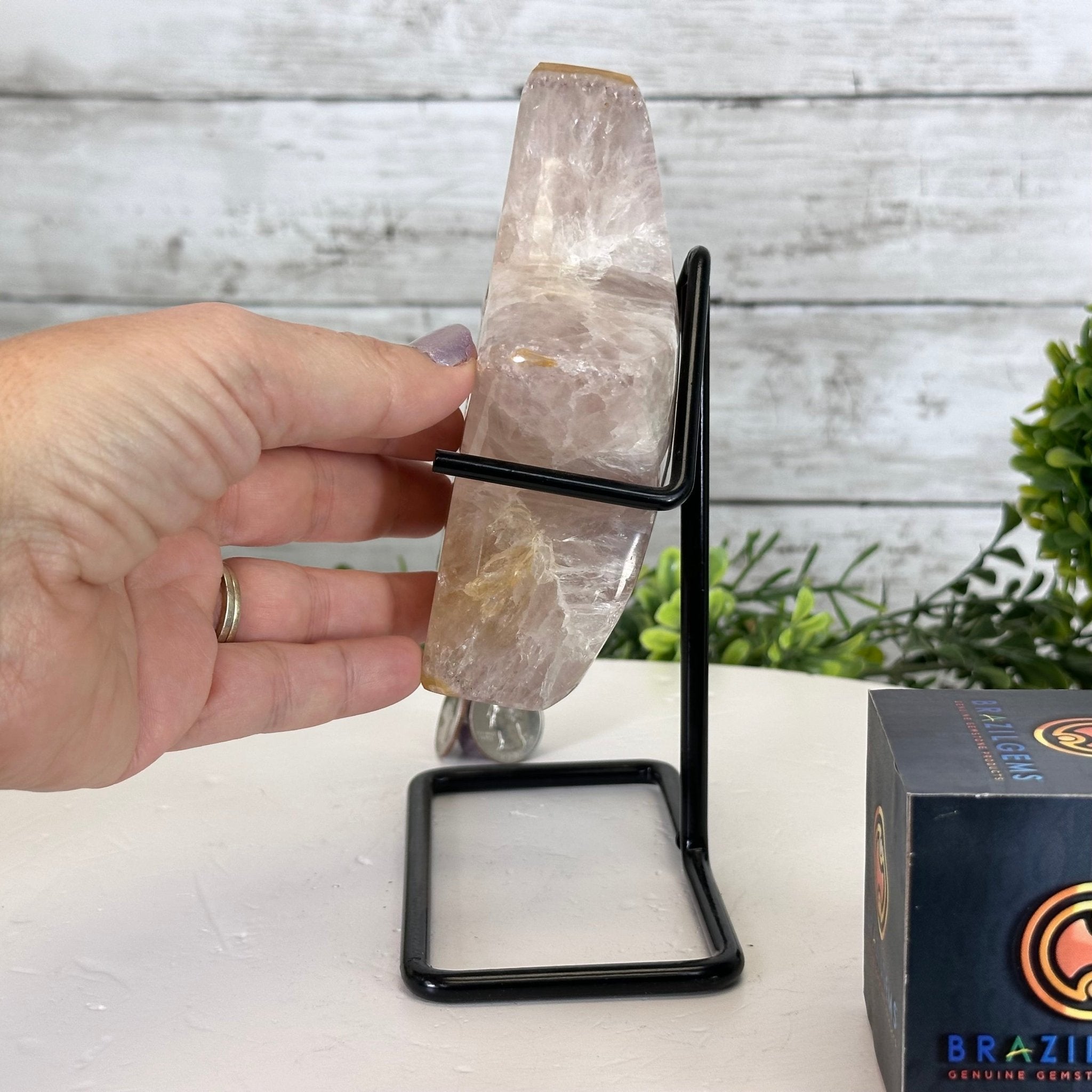 Polished Agate Star on a Metal Stand, 2.1 lbs & 7.4" Tall #5273-0009 - Brazil GemsBrazil GemsPolished Agate Star on a Metal Stand, 2.1 lbs & 7.4" Tall #5273-0009Stars5273-0009