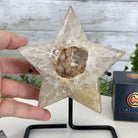 Polished Agate Star on a Metal Stand, 2.1 lbs & 7.4" Tall #5273-0009 - Brazil GemsBrazil GemsPolished Agate Star on a Metal Stand, 2.1 lbs & 7.4" Tall #5273-0009Stars5273-0009
