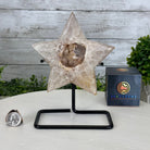 Polished Agate Star on a Metal Stand, 2.1 lbs & 7.4" Tall #5273-0009 - Brazil GemsBrazil GemsPolished Agate Star on a Metal Stand, 2.1 lbs & 7.4" Tall #5273-0009Stars5273-0009