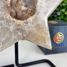 Polished Agate Star on a Metal Stand, 2.1 lbs & 7.4" Tall #5273-0009 - Brazil GemsBrazil GemsPolished Agate Star on a Metal Stand, 2.1 lbs & 7.4" Tall #5273-0009Stars5273-0009