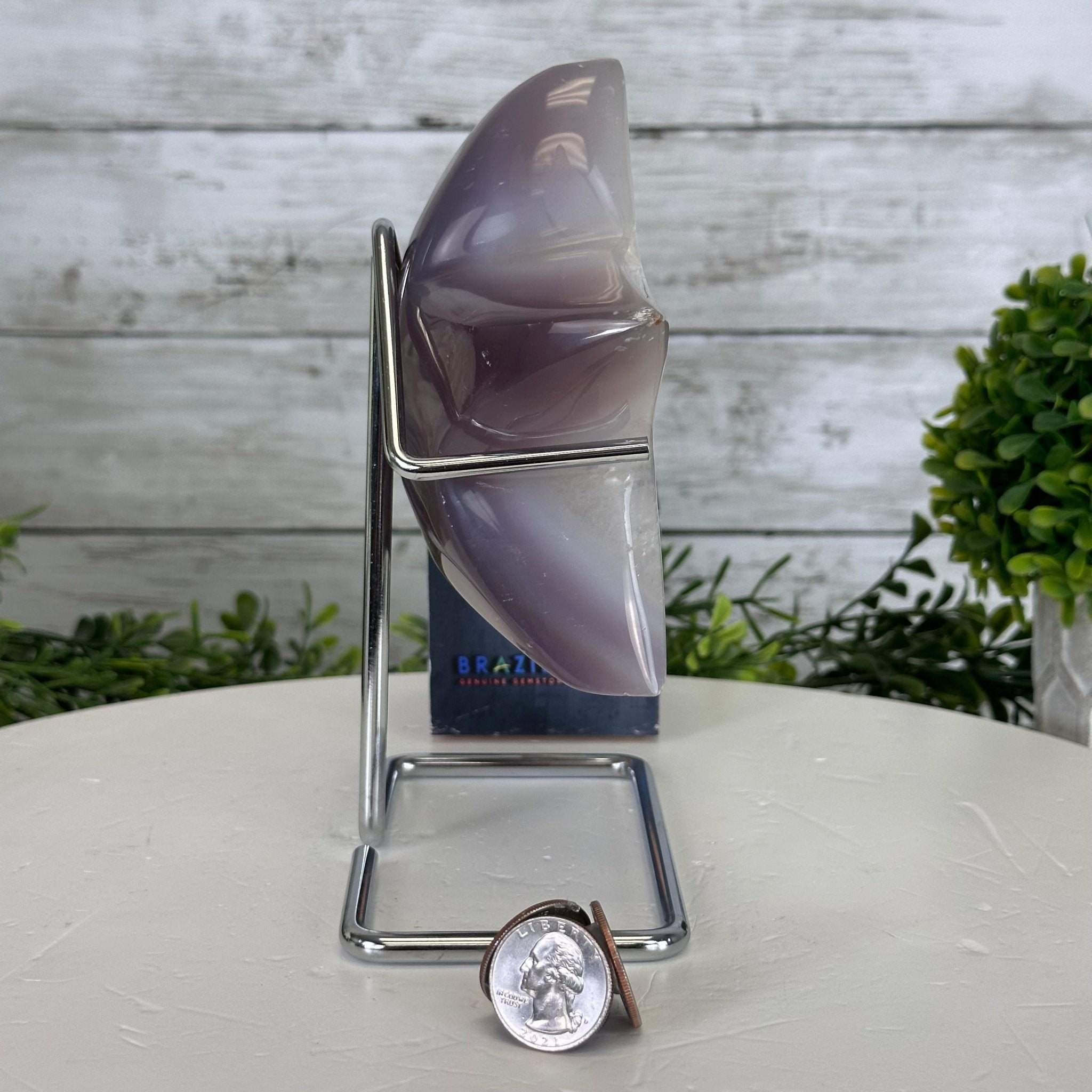 Polished Agate Star on a Metal Stand, 2.4 lbs & 7.3" Tall #5273-0012 - Brazil GemsBrazil GemsPolished Agate Star on a Metal Stand, 2.4 lbs & 7.3" Tall #5273-0012Stars5273-0012
