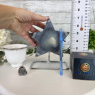 Polished Agate Star on a Metal Stand, 2.5 lbs & 7.1" Tall #5273-0013 - Brazil GemsBrazil GemsPolished Agate Star on a Metal Stand, 2.5 lbs & 7.1" Tall #5273-0013Stars5273-0013