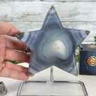 Polished Agate Star on a Metal Stand, 2.5 lbs & 7.1" Tall #5273-0013 - Brazil GemsBrazil GemsPolished Agate Star on a Metal Stand, 2.5 lbs & 7.1" Tall #5273-0013Stars5273-0013