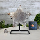 Polished Agate Star on a Metal Stand, 2.7 lbs & 8.2" Tall #5273-0014 - Brazil GemsBrazil GemsPolished Agate Star on a Metal Stand, 2.7 lbs & 8.2" Tall #5273-0014Stars5273-0014