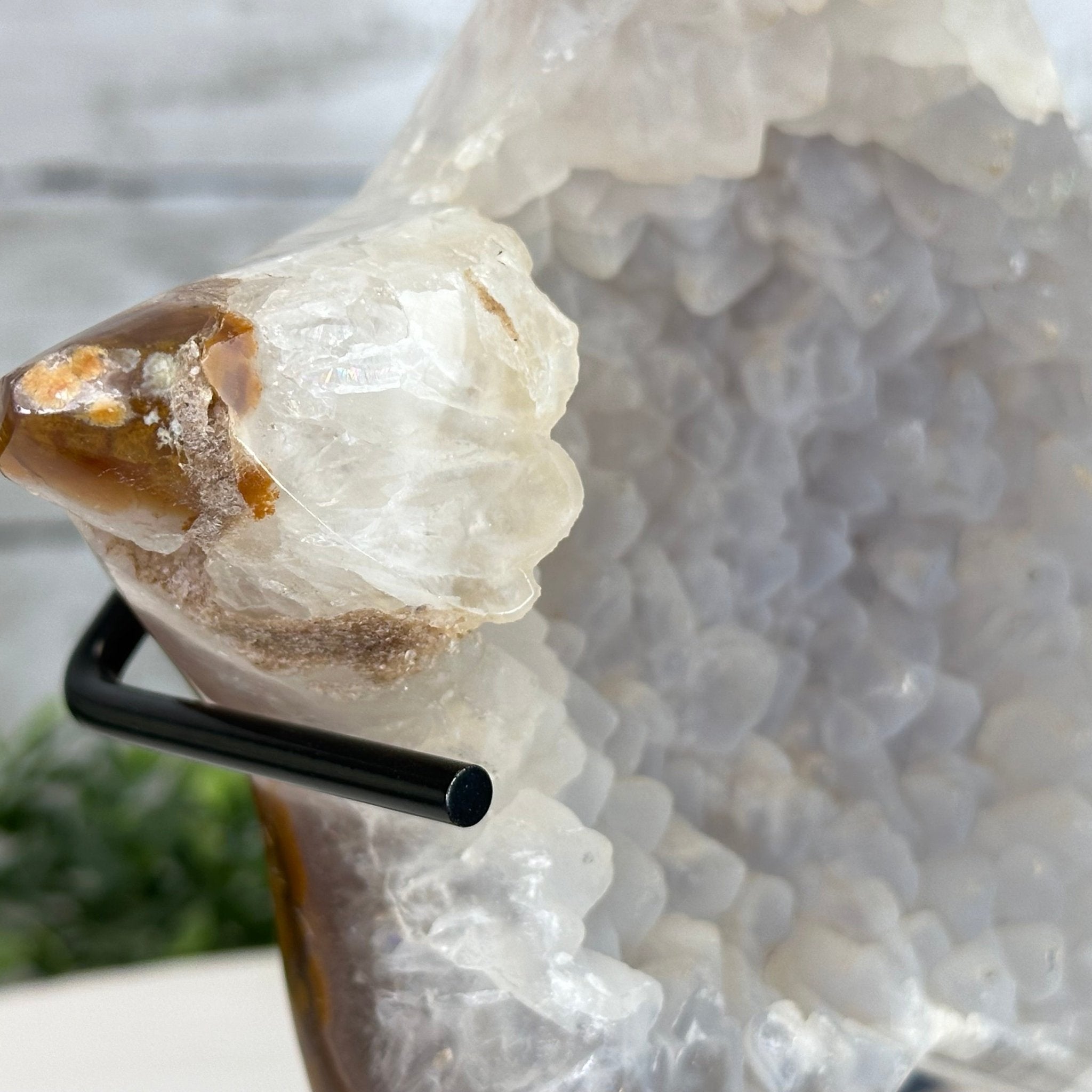 Polished Agate Star on a Metal Stand, 2.7 lbs & 8.2" Tall #5273-0014 - Brazil GemsBrazil GemsPolished Agate Star on a Metal Stand, 2.7 lbs & 8.2" Tall #5273-0014Stars5273-0014
