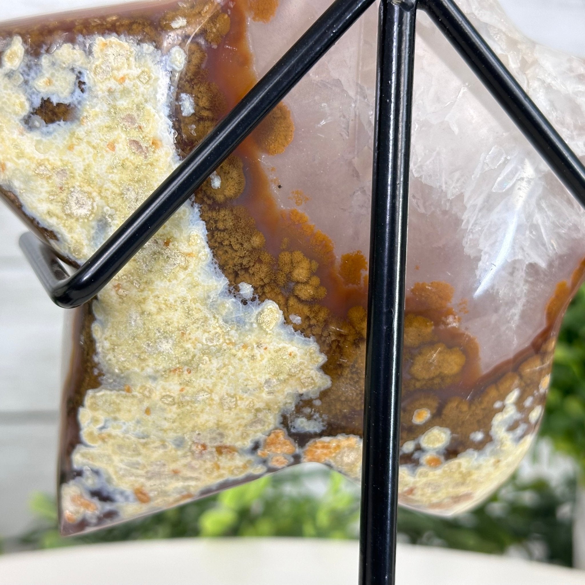 Polished Agate Star on a Metal Stand, 2.7 lbs & 8.2" Tall #5273-0014 - Brazil GemsBrazil GemsPolished Agate Star on a Metal Stand, 2.7 lbs & 8.2" Tall #5273-0014Stars5273-0014