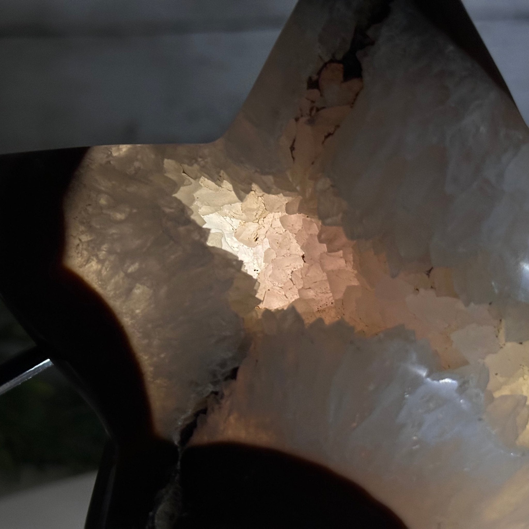 Polished Agate Star on a Metal Stand, 3.2 lbs & 6.8" Tall #5273-0017 - Brazil GemsBrazil GemsPolished Agate Star on a Metal Stand, 3.2 lbs & 6.8" Tall #5273-0017Stars5273-0017