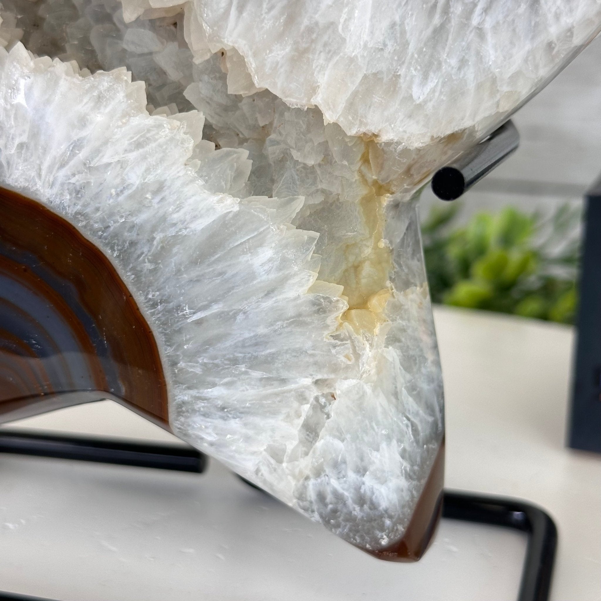 Polished Agate Star on a Metal Stand, 3.2 lbs & 6.8" Tall #5273-0017 - Brazil GemsBrazil GemsPolished Agate Star on a Metal Stand, 3.2 lbs & 6.8" Tall #5273-0017Stars5273-0017