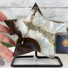 Polished Agate Star on a Metal Stand, 3.2 lbs & 6.8" Tall #5273-0017 - Brazil GemsBrazil GemsPolished Agate Star on a Metal Stand, 3.2 lbs & 6.8" Tall #5273-0017Stars5273-0017