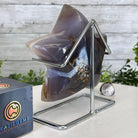 Polished Agate Star on a Metal Stand, 3.6 lbs & 6.7" Tall #5273-0020 - Brazil GemsBrazil GemsPolished Agate Star on a Metal Stand, 3.6 lbs & 6.7" Tall #5273-0020Stars5273-0020