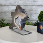 Polished Agate Star on a Metal Stand, 3.6 lbs & 6.7" Tall #5273-0020 - Brazil GemsBrazil GemsPolished Agate Star on a Metal Stand, 3.6 lbs & 6.7" Tall #5273-0020Stars5273-0020
