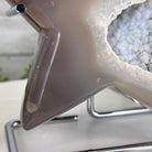Polished Agate Star on a Metal Stand, 3.6 lbs & 6.7" Tall #5273-0020 - Brazil GemsBrazil GemsPolished Agate Star on a Metal Stand, 3.6 lbs & 6.7" Tall #5273-0020Stars5273-0020