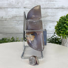 Polished Agate Star on a Metal Stand, 3.6 lbs & 6.7" Tall #5273-0020 - Brazil GemsBrazil GemsPolished Agate Star on a Metal Stand, 3.6 lbs & 6.7" Tall #5273-0020Stars5273-0020