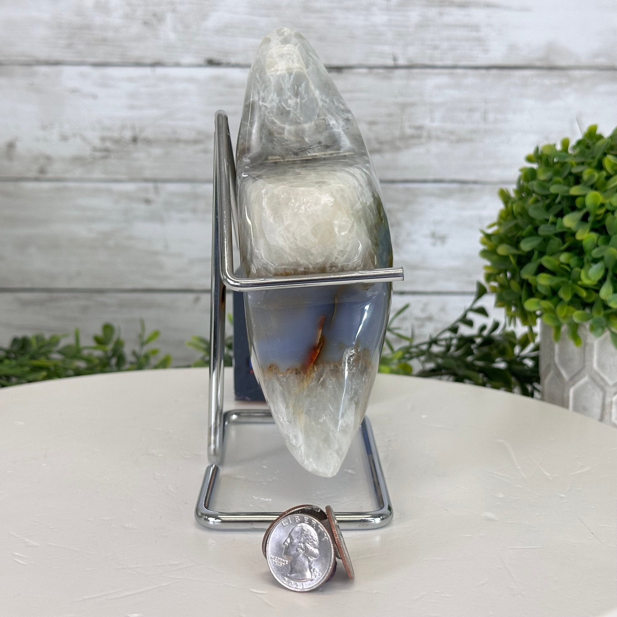 Polished Agate Star on a Metal Stand, 3.6 lbs & 7.3" Tall #5273-0019 - Brazil GemsBrazil GemsPolished Agate Star on a Metal Stand, 3.6 lbs & 7.3" Tall #5273-0019Stars5273-0019