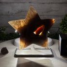 Polished Agate Star on a Metal Stand, 3.6 lbs & 7.3" Tall #5273-0019 - Brazil GemsBrazil GemsPolished Agate Star on a Metal Stand, 3.6 lbs & 7.3" Tall #5273-0019Stars5273-0019