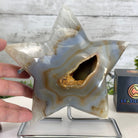 Polished Agate Star on a Metal Stand, 3.6 lbs & 7.3" Tall #5273-0019 - Brazil GemsBrazil GemsPolished Agate Star on a Metal Stand, 3.6 lbs & 7.3" Tall #5273-0019Stars5273-0019