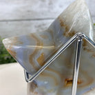 Polished Agate Star on a Metal Stand, 3.6 lbs & 7.3" Tall #5273-0019 - Brazil GemsBrazil GemsPolished Agate Star on a Metal Stand, 3.6 lbs & 7.3" Tall #5273-0019Stars5273-0019