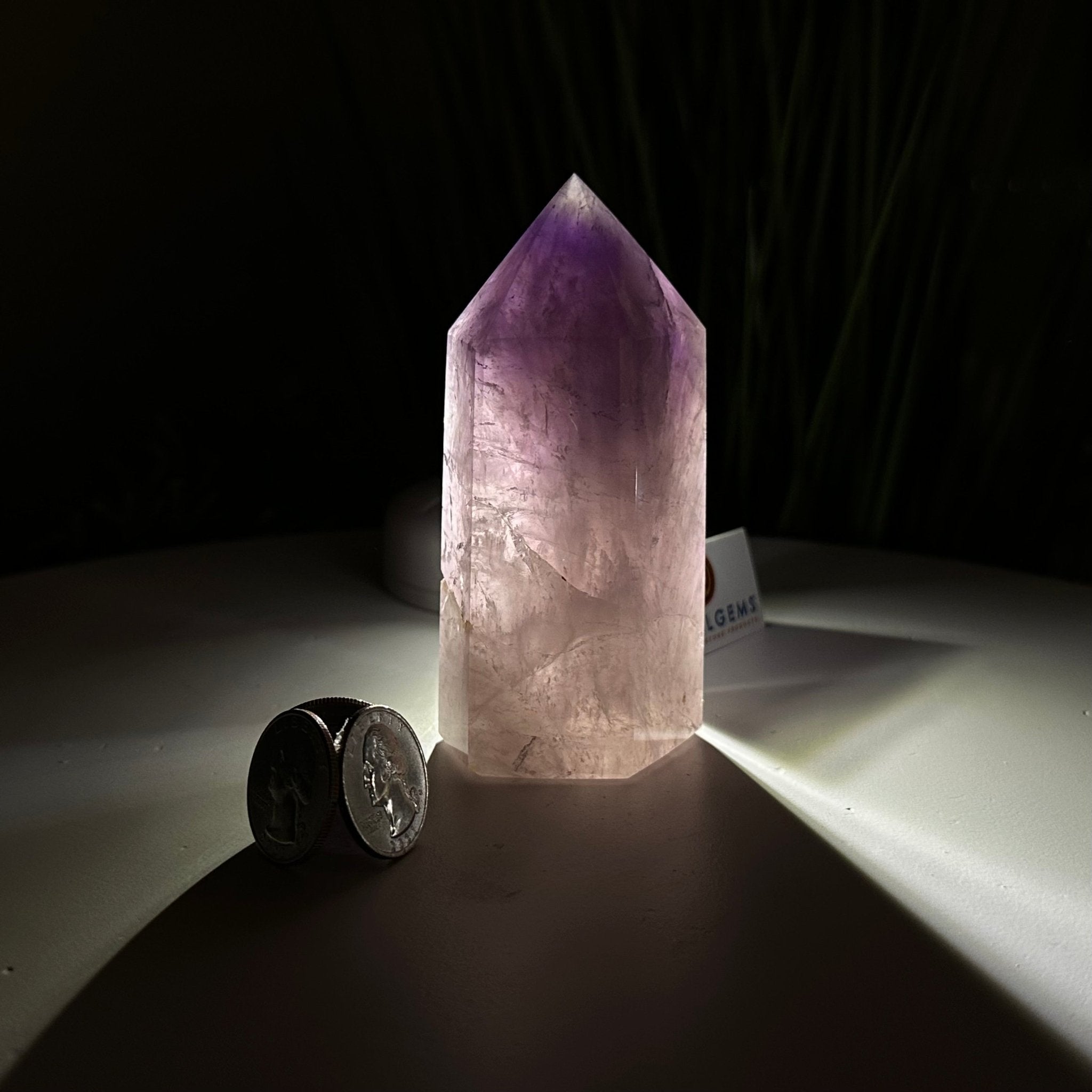 Polished Amethyst Crystal Tower, 4.2" Tall #3106AM - 003 - Brazil GemsBrazil GemsPolished Amethyst Crystal Tower, 4.2" Tall #3106AM - 003Crystal Points3106AM - 003