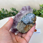 Polished Amethyst Flower 1.40 lbs & 3.1" Tall 5609 - 0034 - Brazil GemsBrazil GemsPolished Amethyst Flower 1.40 lbs & 3.1" Tall 5609 - 0034Crystal Flowers5609 - 0034