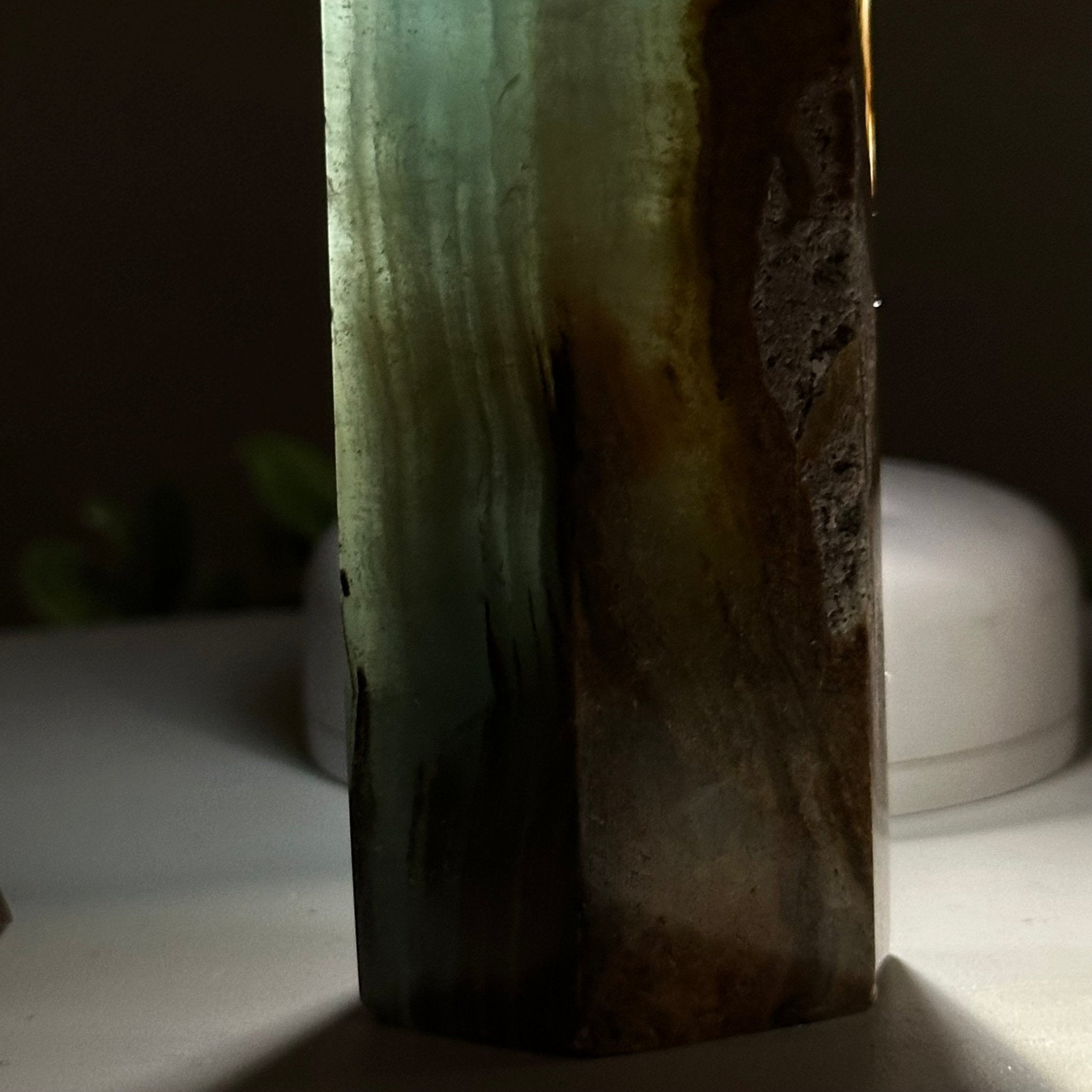 Polished Blue Onyx Crystal Tower 5.6" Tall #3106BX - 002 - Brazil GemsBrazil GemsPolished Blue Onyx Crystal Tower 5.6" Tall #3106BX - 002Crystal Points3106BX - 002