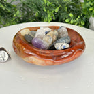 Polished Brazilian Carnelian Crystal Bowl w/ Tumbled Gemstones, 3.2 lbs Model #3350CA-005 by Brazil Gems - Brazil GemsBrazil GemsPolished Brazilian Carnelian Crystal Bowl w/ Tumbled Gemstones, 3.2 lbs Model #3350CA-005 by Brazil GemsBowls3350CA-005