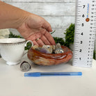 Polished Brazilian Carnelian Crystal Bowl w/ Tumbled Gemstones, 3.2 lbs Model #3350CA-005 by Brazil Gems - Brazil GemsBrazil GemsPolished Brazilian Carnelian Crystal Bowl w/ Tumbled Gemstones, 3.2 lbs Model #3350CA-005 by Brazil GemsBowls3350CA-005