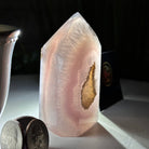 Polished Brazilian Drusy Agate Crystal Point, 0.6 lbs & 3.4" Tall, Model #3106NA-004 - Brazil GemsBrazil GemsPolished Brazilian Drusy Agate Crystal Point, 0.6 lbs & 3.4" Tall, Model #3106NA-004Crystal Points3106NA-004