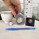 Polished Brazilian Drusy Agate Crystal Point, 0.6 lbs & 3.4" Tall, Model #3106NA-004 - Brazil GemsBrazil GemsPolished Brazilian Drusy Agate Crystal Point, 0.6 lbs & 3.4" Tall, Model #3106NA-004Crystal Points3106NA-004