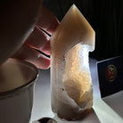 Polished Brazilian Drusy Agate Crystal Point, 0.81 lbs & 5.2" Tall, Model #3106NA-007 - Brazil GemsBrazil GemsPolished Brazilian Drusy Agate Crystal Point, 0.81 lbs & 5.2" Tall, Model #3106NA-007Crystal Points3106NA-007