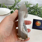 Polished Brazilian Drusy Agate Crystal Point, 0.81 lbs & 5.2" Tall, Model #3106NA-007 - Brazil GemsBrazil GemsPolished Brazilian Drusy Agate Crystal Point, 0.81 lbs & 5.2" Tall, Model #3106NA-007Crystal Points3106NA-007