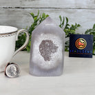 Polished Brazilian Drusy Agate Crystal Point, 0.85 lbs & 4.2" Tall, Model #3106NA-008 - Brazil GemsBrazil GemsPolished Brazilian Drusy Agate Crystal Point, 0.85 lbs & 4.2" Tall, Model #3106NA-008Crystal Points3106NA-008