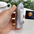 Polished Brazilian Drusy Agate Crystal Point, 0.85 lbs & 4.2" Tall, Model #3106NA-008 - Brazil GemsBrazil GemsPolished Brazilian Drusy Agate Crystal Point, 0.85 lbs & 4.2" Tall, Model #3106NA-008Crystal Points3106NA-008