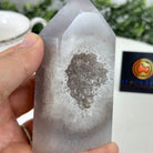 Polished Brazilian Drusy Agate Crystal Point, 0.85 lbs & 4.2" Tall, Model #3106NA-008 - Brazil GemsBrazil GemsPolished Brazilian Drusy Agate Crystal Point, 0.85 lbs & 4.2" Tall, Model #3106NA-008Crystal Points3106NA-008