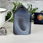 Polished Brazilian Drusy Agate Crystal Point, 0.87 lbs & 4" Tall, Model #3106NA-009 - Brazil GemsBrazil GemsPolished Brazilian Drusy Agate Crystal Point, 0.87 lbs & 4" Tall, Model #3106NA-009Crystal Points3106NA-009