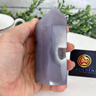 Polished Brazilian Drusy Agate Crystal Point, 1.1 lbs & 4.3" Tall, Model #3106NA-012 by Brazil Gems - Brazil GemsBrazil GemsPolished Brazilian Drusy Agate Crystal Point, 1.1 lbs & 4.3" Tall, Model #3106NA-012 by Brazil GemsCrystal Points3106NA-012