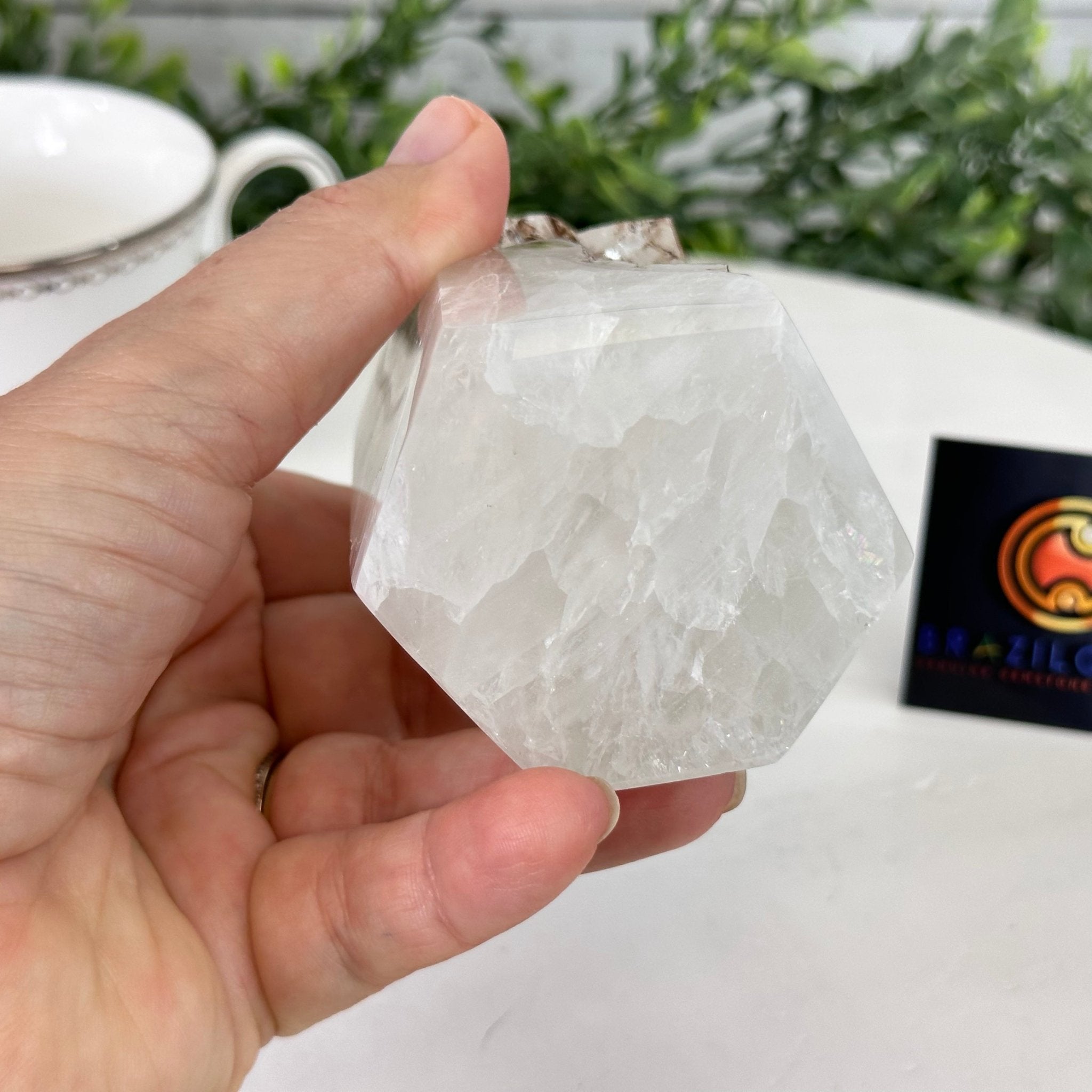 Polished Brazilian Drusy Agate Crystal Point, 1.14 lbs & 4.2" Tall, Model #3106NA-013 by Brazil Gems - Brazil GemsBrazil GemsPolished Brazilian Drusy Agate Crystal Point, 1.14 lbs & 4.2" Tall, Model #3106NA-013 by Brazil GemsCrystal Points3106NA-013