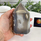 Polished Brazilian Drusy Agate Crystal Point, 1.35 lbs & 4.7" Tall, Model #3106NA-017 by Brazil Gems - Brazil GemsBrazil GemsPolished Brazilian Drusy Agate Crystal Point, 1.35 lbs & 4.7" Tall, Model #3106NA-017 by Brazil GemsCrystal Points3106NA-017