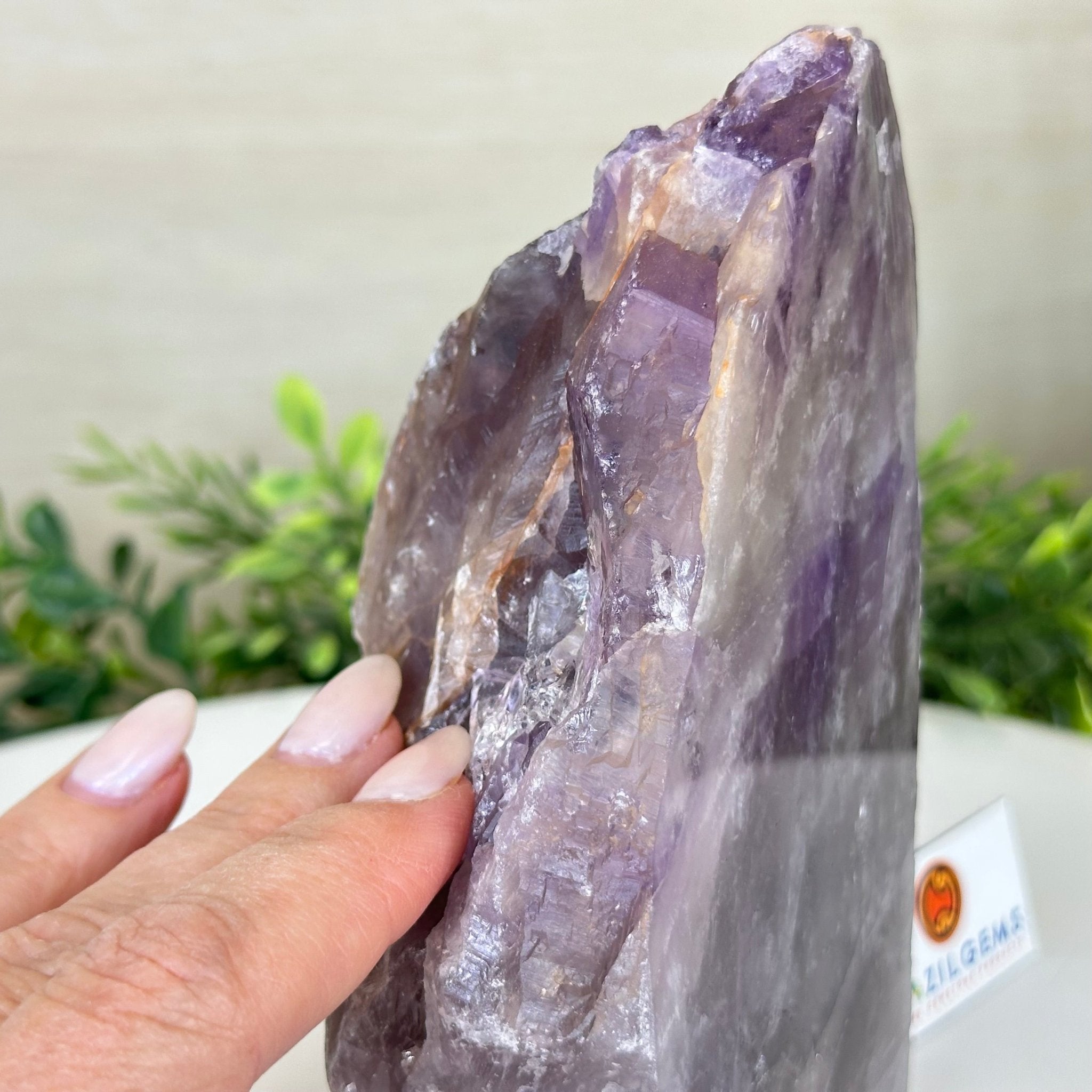 Polished Freeform Amethyst Gemstone, 2.5 lbs & 6.3” Tall #3303AM - 002 - Brazil GemsBrazil GemsPolished Freeform Amethyst Gemstone, 2.5 lbs & 6.3” Tall #3303AM - 002Freeform & Unique Shapes3303AM - 002