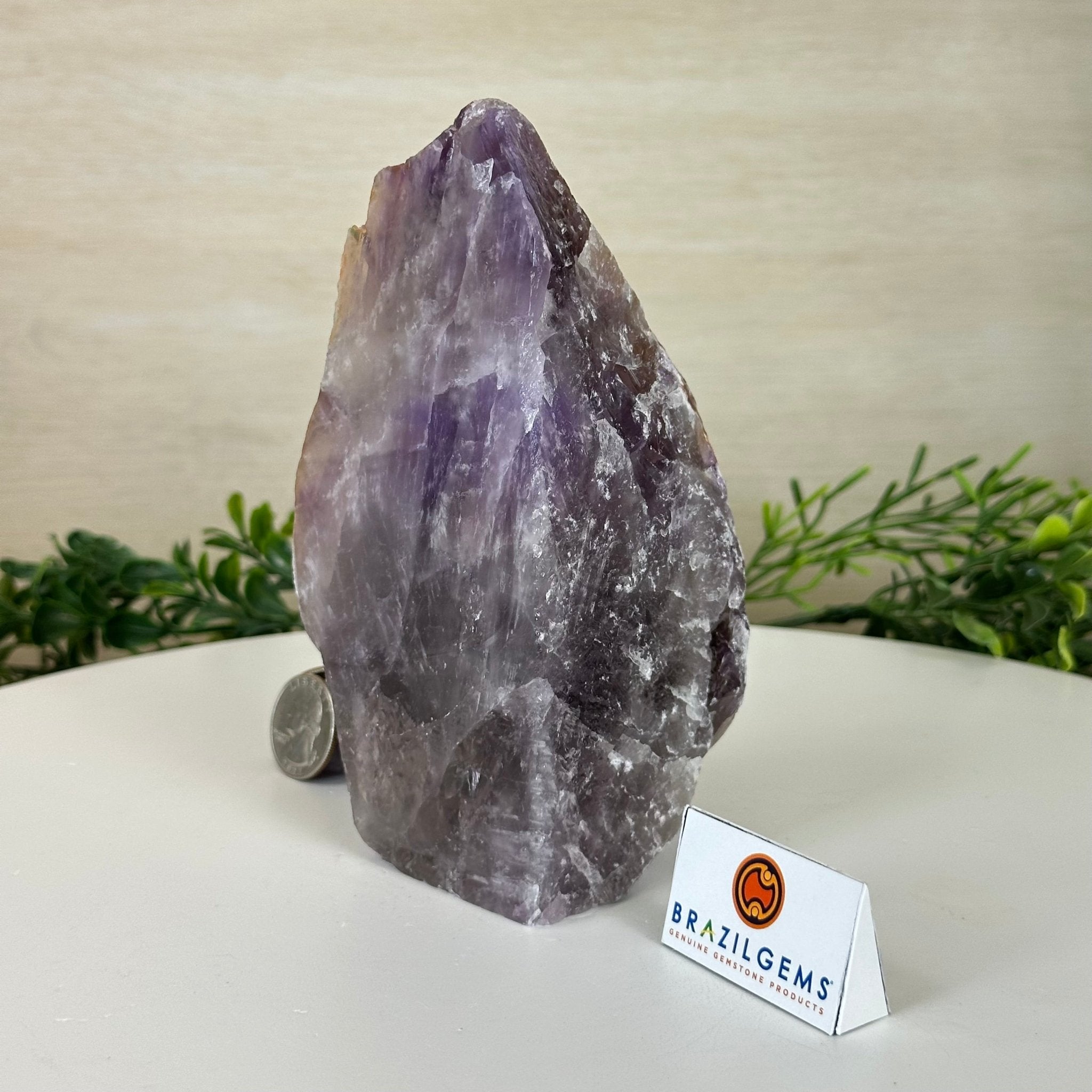 Polished Freeform Amethyst Gemstone, 2.5 lbs & 6.3” Tall #3303AM - 002 - Brazil GemsBrazil GemsPolished Freeform Amethyst Gemstone, 2.5 lbs & 6.3” Tall #3303AM - 002Freeform & Unique Shapes3303AM - 002