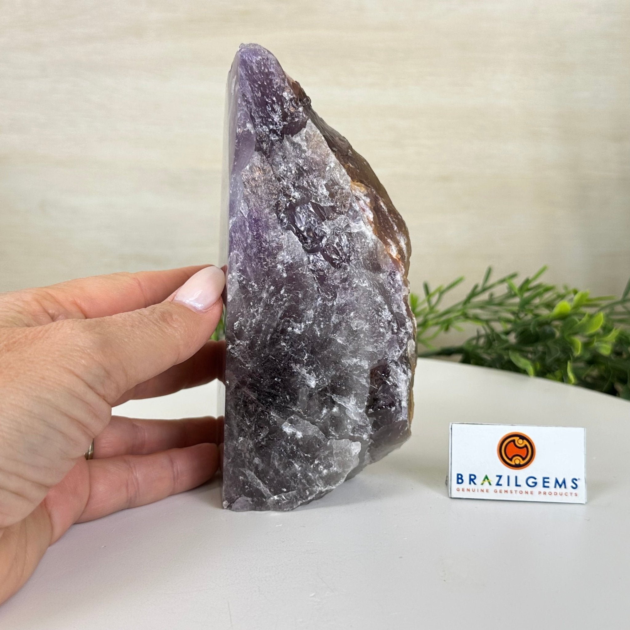 Polished Freeform Amethyst Gemstone, 2.5 lbs & 6.3” Tall #3303AM - 002 - Brazil GemsBrazil GemsPolished Freeform Amethyst Gemstone, 2.5 lbs & 6.3” Tall #3303AM - 002Freeform & Unique Shapes3303AM - 002