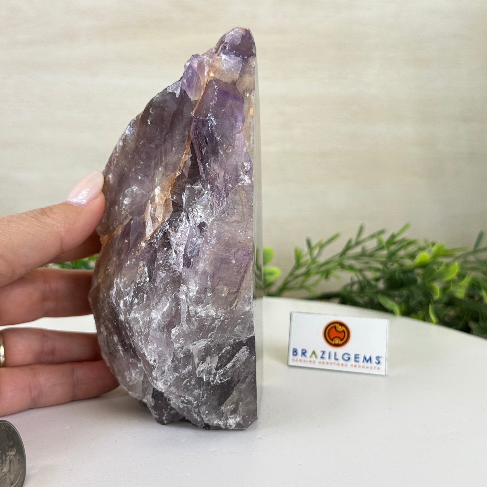 Polished Freeform Amethyst Gemstone, 2.5 lbs & 6.3” Tall #3303AM - 002 - Brazil GemsBrazil GemsPolished Freeform Amethyst Gemstone, 2.5 lbs & 6.3” Tall #3303AM - 002Freeform & Unique Shapes3303AM - 002